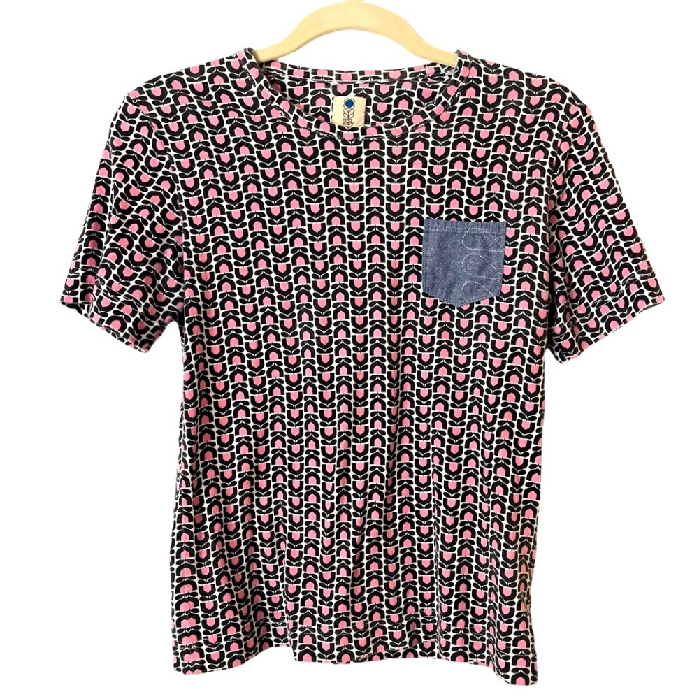 Orla Kiely Multistem Oval Flower‎ Print T-Shirt with Chest Pocket